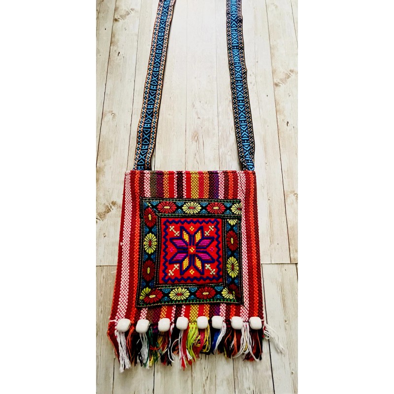 Unbranded Mexican Embroidered Messenger Crossbody Shoulder Bag Bolsa Artesanal Mexicana