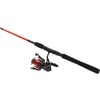 PENN Fierce IV Spinning Reel and Fishing Rod Combo, Black/Red