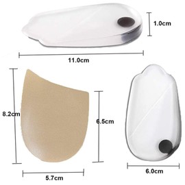 Mcvcoyh 3 Pairs Orthopedic Insoles for Men &Women, Orthotic Inserts, Lateral Heel Wedges Shoe Inserts for Corrective Pronation, Supination, O/X Type Leg Corrective