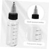 Mobestech 8 pcs Refillable Squeeze Bottles with Scale Transparent Squeeze