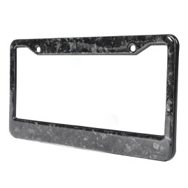 BLVD Car License Tag Frame License Plate Frame Bright Forged Carbon Fiber Universal