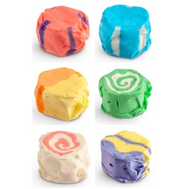 Taffy Shop Summer Mix Salt Water Taffy - Small Batch Salt Water Taffies Made in the USA - Super Soft, and Sweet - Guaranteed Fresh - Gluten-Free, Soy-Free, Peanut-Free - 14 Oz Bag
