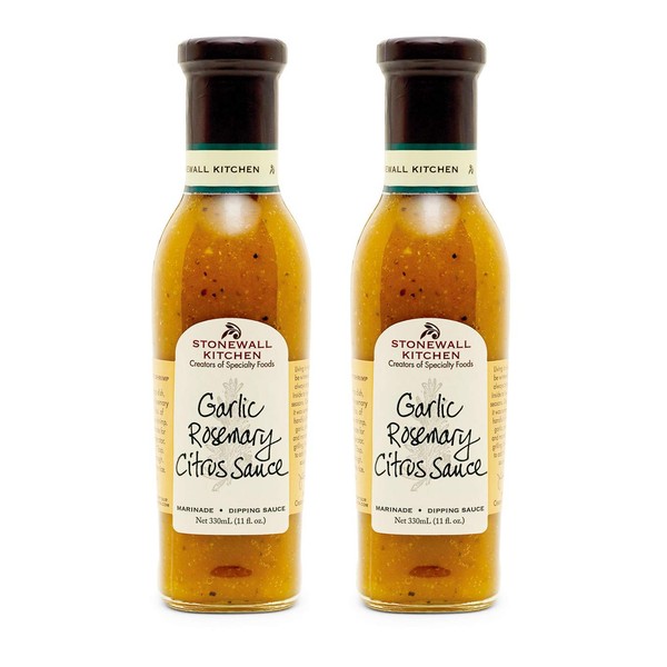 Stonewall Kitchen Garlic Rosemary Citrus Sauce, 11 Ounces (Pack of 2)