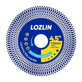 3PCS 115mm (4.5")Mesh Turbo Diamond Cutting Blades - Dry Ultra Thin for Rock Slabs, Ceramic & Marble - Angle Grinder Blades for Cutting, Grinding & Sanding:_1pcs