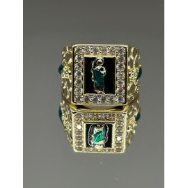 San Judas Ring - Gold-Filled - Men's Religious Jewelry - Size: ring size:12
