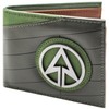 DC Green Arrow Oliver Queen Archer Suit Metal Badge Wallet