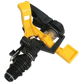 Rocky Mountain Goods Plastic Pulsating Impact Sprinkler Head - Heavy Duty Plastic Adjustable Sprinkler Head with up to 60’ Diameter Water Coverage - 0° - 360° Pattern