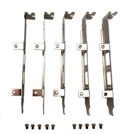 spartshome 5pcs Generic Full Height Brackets with Screws Replacement for Broadcom 57810s DELL 0N20KJ HP NC530SFP DA/SFP+ Brackets