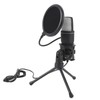 Gaming USB Microphone, Gaming Mic with RGB Light, Wired Condenser