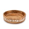 Mahasu Fruit Bowl Mango Wood Round Shaped Serving Bowl For