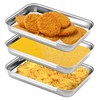 LYHLYA Breading Trays Set of 3 Digger Trays for Cooking,