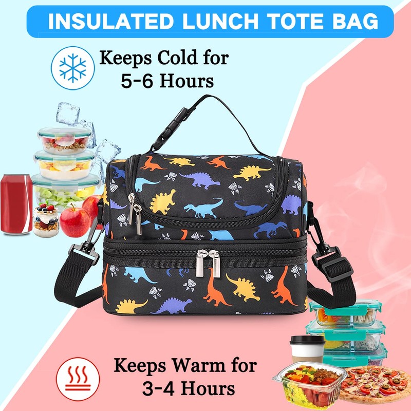 VASCHY - Kids and Boys Insulated Lunch Bag - Separate