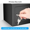 Bonsaii Safe Box with Key Lock, Steel Security Lock Box,