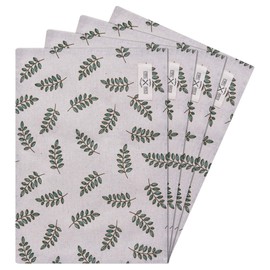 wellhouse Cotton Linen Placemat, Improves Atmosphere, Lunch Napkin Cloth, Washable (L, Single Layer, 4 Pieces, Beige)