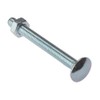 Carriage Bolt & Nut ZP M8 x 40mm Bag 10