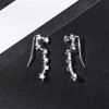 Yheakne Bohe Big Dipper Crawler Earrings Silver Star Ear Climber