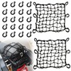 2 Pack Motorcycle Cargo Net, Heavy Duty Bungee Net for