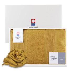 Original YAMATO Imabari Towel Certified Scarf Towel, 13.6 x 73.4 inches (34.5 x 186 cm), Made in Japan, 100% Cotton, Absorbent, Quick Drying, For Couples, 3D Wrap, Present, Gift, Direct Sales by