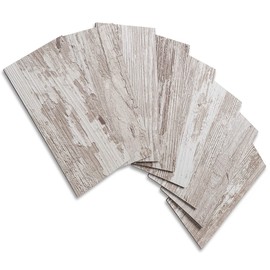AULIGET 100 Piece Peel and Stick Backsplash PVC Tile, 3 Inch x 6 Inch Brown Birch Stick on Wall Tiles for Backsplash Kitchen, Bathroom, Laundry Room, Camper, Fireplace