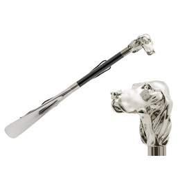 Pasotti Ombrelli Silver Dog Shoehorn W40