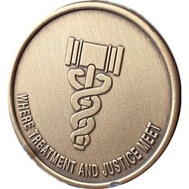 Drug Court Medallion Where Treatment Justice Meet Change Coin