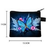 FAVORTALK Coin Purse for Women Small Change Pouch with Butterfly