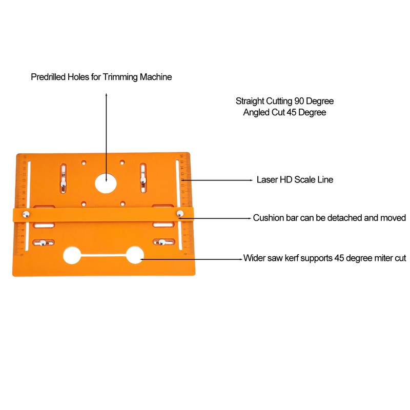Cutting Machine Base Plate Multifunctional 28x20cm Woodworking Benches Router Flip