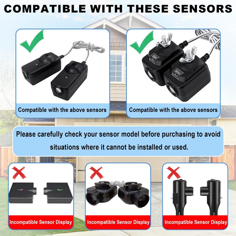XDTKML Garage Door Sensor Sun Shield Protector 2 Pack for