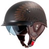 VCOROS Half Helmet Motorcycle DOT Approved Open Face Helmet F07