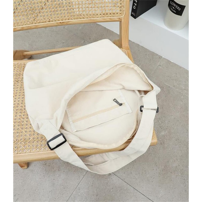 Annlaite 2137 Canvas Tote Bag, Large Capacity, A4 Size, Men's,