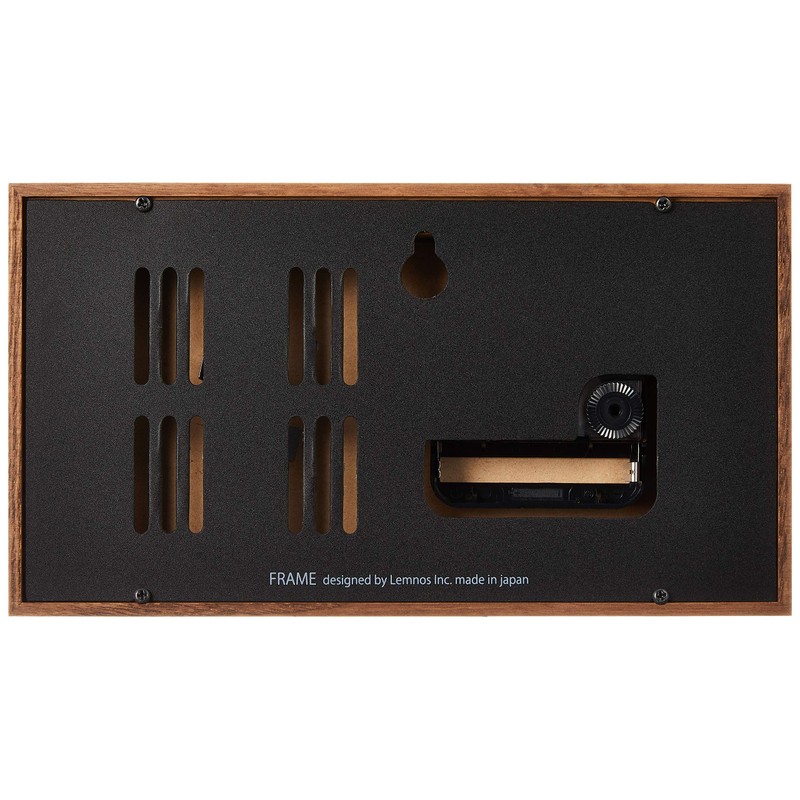 Lemnos Lemnos Wall Mounted Thermometer/Hygrometer, FRAME LC13-14 BW Frame, Brown,