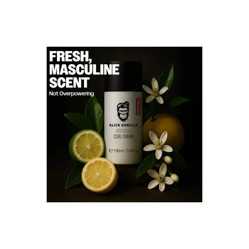 Crema Para Rizos Hombre Slick Gorilla 100ml Antifrizz
