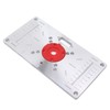 Router Table Insert Plate Woodworking Aluminum Router Plate with 4