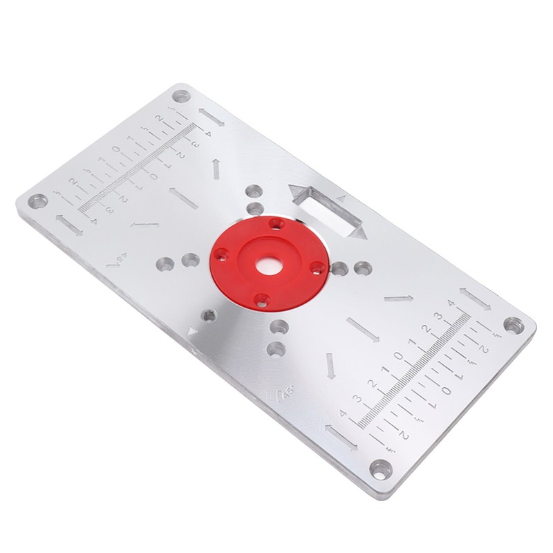 Router Table Insert Plate Woodworking Aluminum Router Plate with 4
