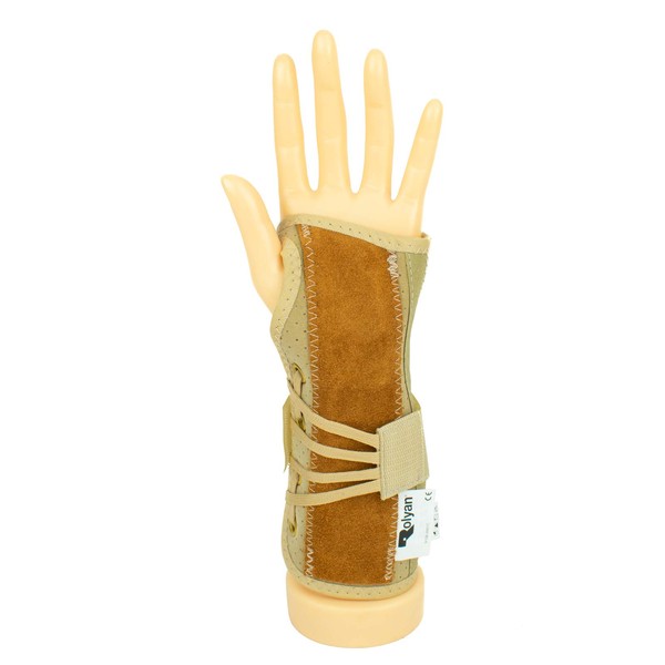 Deluxe Lace-Up Wrist Splint for Comfort and Stability, Single Pull