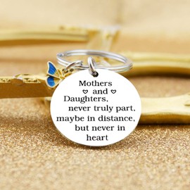 Ibiwe Mom Keychain Gifts for Mom Mothers Day Birthday Ideas for Mother and Daughter Gifts Daughter Gift From Mama Made Me Buy It Resently