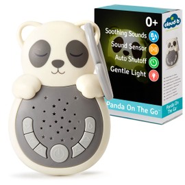 Cloud b Travel Comforting Sound Machine w/ Calming Light | 4 White Noise and 4 Lullabies | Re-Activating Smart Sensor | Sweet Dreamz On the Go™ - Panda