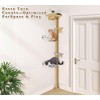 83 Inch Floor to Ceiling Cat Tree, Wall Mounted Tower