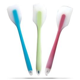 4 Pcs Silicone Spatula Set of 3,Rubber Spatula Small Spatula,8 Inch Baking Mini Spatula Mixing Tool for Nonstick Cookware Cooking Heat Resistant Baking Spoon (Small)