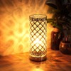 Crystal Table Lamp Touch Control Dimmable Accent Desk Lamp Bedside