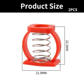 2 Pack Red C Buckle Springs, Folding Bike Hinge Clips Replacement