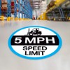 Forklift Floor Decal (Forklift 5 MPH Speed Limit, 15")