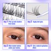 Natural Cluster Lashes Kit 168 Pcs Wispy Lash Extensions CC