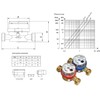 High Quality Hot Warm Water Flow Meter 3/4" inch (1")