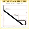 3 Packs Metal Stair Step Stringers, 3 Step Steel Riser