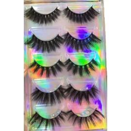 rlashescancun Pestañas Postizas Set 5 Pares Con Aplicador