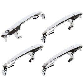 cciyu Door Handles Exterior Front Rear Driver Passenger Side Replacement fit for 2007-2012 for Ford Edge Flex for Lincoln MKX Chrome 8A8Z74218A14AA(4pcs)