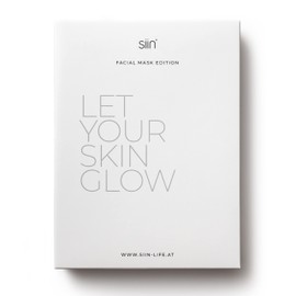 siin Detox Face Mask, Pack of 5, Cloth Mask for Deep Pore Cleansing, Cleans and Detoxifies the Skin, Detox Charcoal Cloth Mask for Face and Neck, Reduces Skin Redness, Unisex Cloth Mask