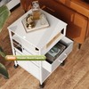 DEVAISE 2 Drawer Mobile File Cabinet, Rolling Printer Stand with