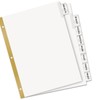 Avery 11124 Insertable Big Tab Dividers, Single 8-Tab Set, Clear-White